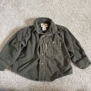 Woolrich Button Down Shirt Toddler 2-3T Green